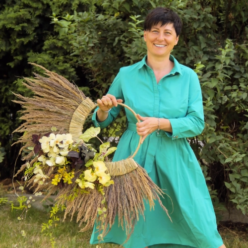 Kompozycja florystyczna z traw.