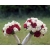 Wiązanka ślubna   z czerwonej i białej lub kremowej róży