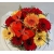 Kompozycja  z kwiatów mieszanych  w kształcie tortu